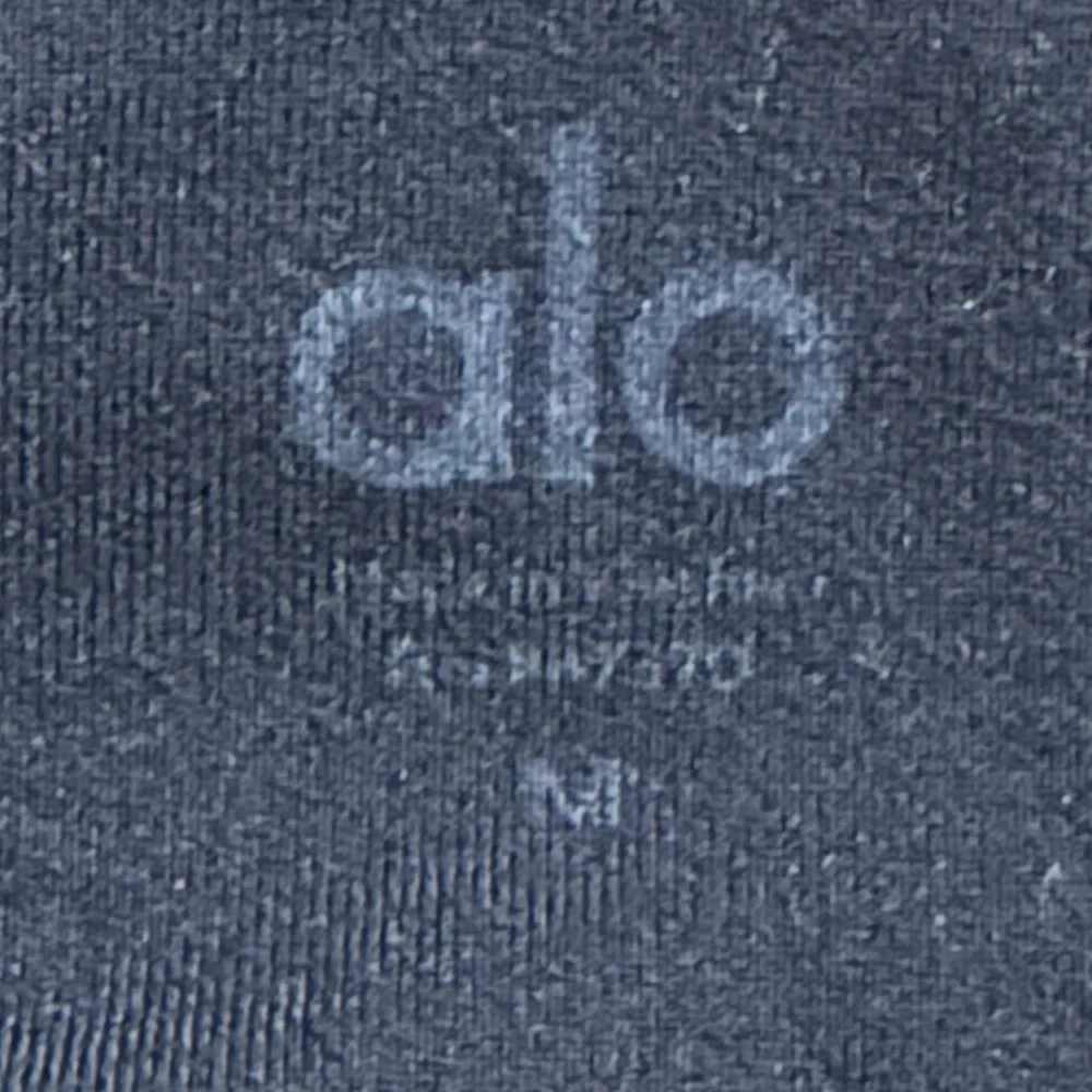 ALO Yoga Alosoft Women Medium Color‎ block Black Grey Cropped Leggings